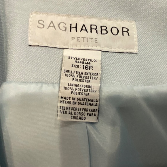 Sag Harbor light blue women’s jacket 16P - Picture 6 of 6